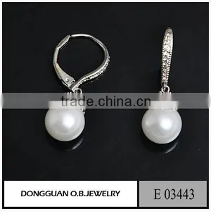Fashion Imitation Pearl Earring Design/wholesale Charms Stud Earring With Pin thumbnail-5
