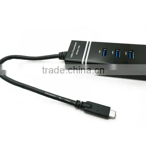 10Gbps Reversible USB 3.1 Type C to 4 PORTS USB 3.0 HUB for Apple Macbook AIR 12" thumbnail-4