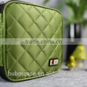 Fashion Green 32 Capacity 230D Space Twill PVC Fabric DVD Case CD Holder Personalized cd Case Dvd Case thumbnail-1