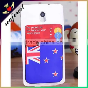 Silicone Card Holder,3m Adhesive Sticker Silicone Smart Wallet for Cell Phone thumbnail-2
