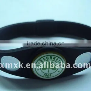 Hot Sell Energy Silicone Hologram Bracelet thumbnail-1