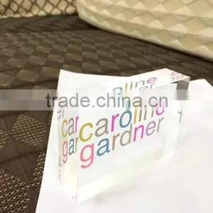 20mm Plexiglass Acrylic Letter Printing Crystal Block thumbnail-3