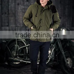 Classic Knee Length Warm Winter Overcoat With Hood Long Mens Coat thumbnail-4