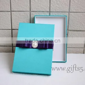 Best Wedding Invitation Card Boxes With Bowknot thumbnail-5