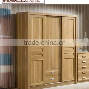 Wooden Small Bedroom Wardrobe Designs thumbnail-4