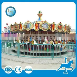 Europen Style! Lino Amusement Park Rides 72 Seats Luxury Merry go Round Carousel Rides for Sale thumbnail-6