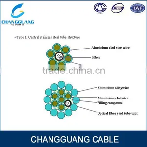 6 Core High Strength Fiber Optical Cable Aluminum Tube OPGW Best Price thumbnail-6
