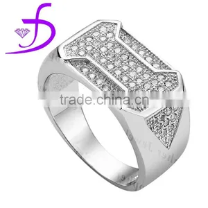 Men's Fashion Jewelry Endless Charm Cubic Zirconia Ring Gay Men Ring thumbnail-1