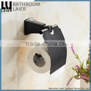 12133 Modern New Fashion American Style Black Bathroom Equipments Toilet Paper Holder thumbnail-4