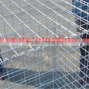 2*1*1m Galvanized Gabions Basket, Gabion Wall as per ASTM A975-97 With CE SGS Certificate thumbnail-2