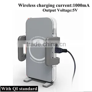 360 Degree Rotatable Gooseneck Windshield Car Holder Wireless Charger for 3.5-5.8 Inch Smart Phone thumbnail-2