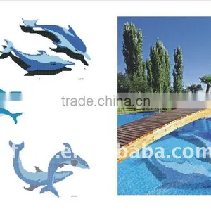 Dolphin Mosaic for Swimming Pool thumbnail-1