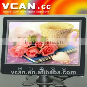 Mirror Function Monitor With LED Backlight Car Touch Button Video Monitors Remote Control 9 Inch Input Lcd Monitor thumbnail-1