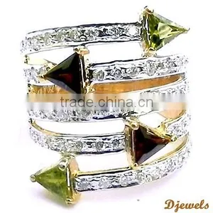Gemstone Wedding Rings, Diamond Ladies Rings, Diamond Jewelry thumbnail-3