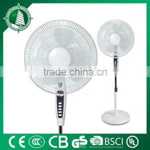 2016 Copper Aluminium Motor Stand Pedestal Fan With New Functions Made in China thumbnail-1