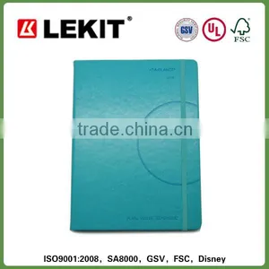 Color Paper Leather Notebook A5, Diary 2015 With Logo thumbnail-1