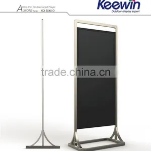 LCD Indoor Floor Stand Touch Double Screen for Bank Comerical Using Digital Signage thumbnail-3