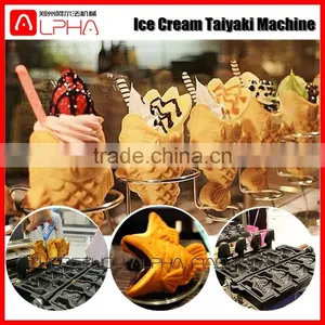 New Product Fish Shape With Open Mouth Taiyaki Maker for Korea Ice Cream Taiyaki thumbnail-1
