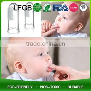 2017 Custom Toothbrush Tooth Brush With FDA/LFGB Silicone Baby Toothbrush thumbnail-1