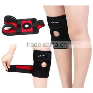 Best Selling Elastic Wraparound Black Sports Neoprene Leg Knee Protector Guard Pad Brace thumbnail-1