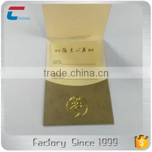 Custom Printing Golden Hotstamping Paper Checking-in Cards for Hotels thumbnail-6