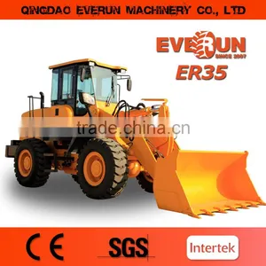 Everun 3 Ton Front End Loader With Pallet Forks thumbnail-1