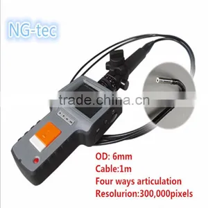 3.5" LCD Metal Casting Iron Videoscope Welding Inspection 4ways Articulating Borescope With 6mm Probe thumbnail-1