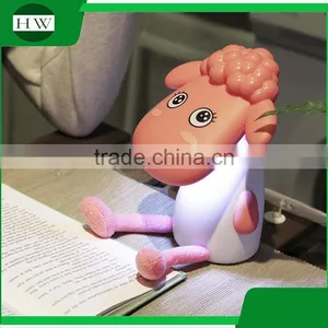 Plastic Cartoon Sheep Usb Charging Charge Led Reading Desk Table Lamp Light thumbnail-4