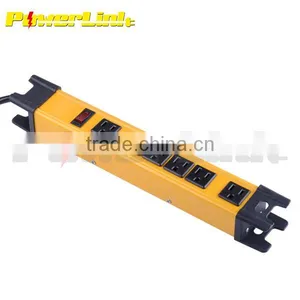 H30149 ETL/CETL 6 Outlet Metal Power Strip/Power Bar/surge Protector thumbnail-1