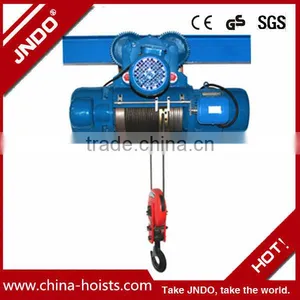 CD1 Wire Rope Sling 1000kg Electric Hoist for Double Girder Crane thumbnail-1