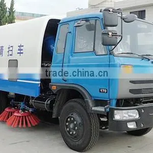 Chengli 4x2 Dongfeng Euro3 190hp 10 Tons RHD Sweeper Truck thumbnail-3