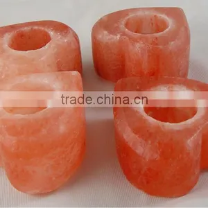Heart Shape Tea Light Holder/ Rock Salt Tea Light Holder/ Himalayan Salt thumbnail-1