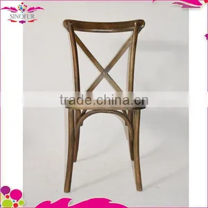 Best Seller Antique Wooden X-back Chair thumbnail-5