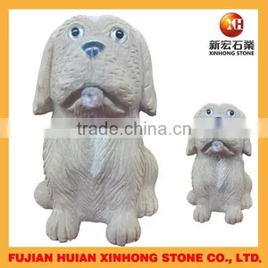 Granite Hand Carved Mini Dog Stone Statue thumbnail-1