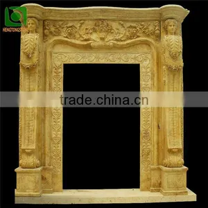 Figure Carved Yellow Stone Door Surround thumbnail-1