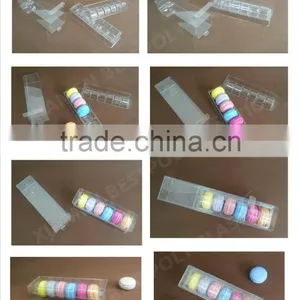 FDA Customized Clear Plastic Macaron Boxes for 1, 2, 4, 6, 12 Macarons thumbnail-1
