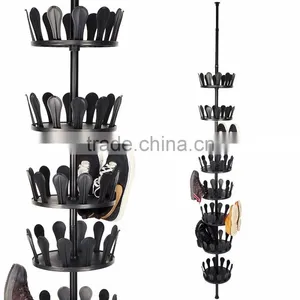 Revolving Shoe Rack With Rotating Storage Rack thumbnail-1