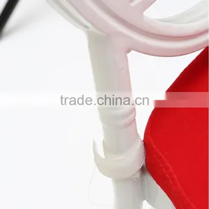 White Colour Chair and Red Cushion Set With Garden Furniture Outdoor thumbnail-4