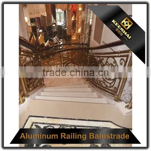 Interior Antique Bronze Handrails Aluminium Anodized Railing thumbnail-4