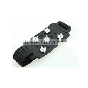 Factory Selling Silicone 5 Teeth Anti-slip Ice Gripper With Handy Velcro Straps thumbnail-1