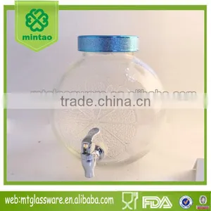 Lemon Shaped Huge Mason Jar Juice Jar With a Tap thumbnail-1