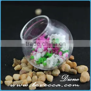 Mini Glass Dome Hanging Clear Glass Balls Rose in Glass Dome thumbnail-1