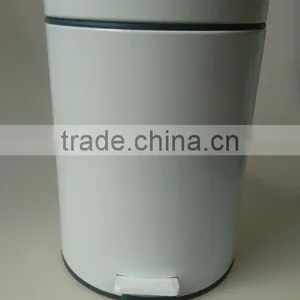 Powder Coating Pedal Bin 5L Classic White Household Waste Bin thumbnail-1