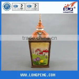 Outdoor Ceramic Garden Lantern With LED thumbnail-1