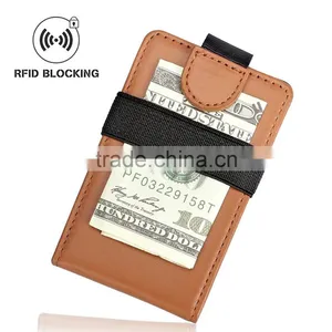 Tianhooo Slim Wallet Minimalist Brown Genuine Cowhide Leather Wallet RFID Blocking Card Holder thumbnail-3