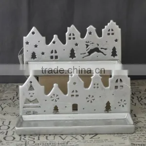Christmas Indoor Decoration Tealight Plate Holder Silver Colour Wholesale thumbnail-1