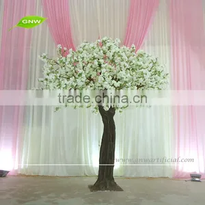GNW BLS1508001 White Color Artificial Blossom Tree for Wedding Decoration thumbnail-1