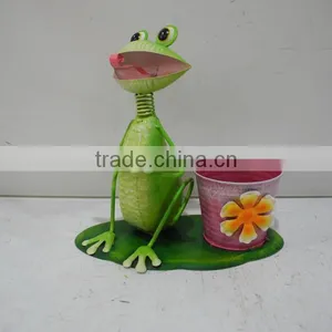 Special Design Iron Frog Planter Decoration for Home Ornament thumbnail-1
