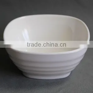 Hotel White Square Melamine Salad Bowl thumbnail-1