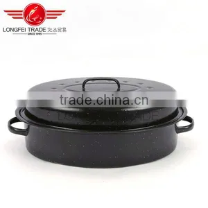 Longfei 2016 Hot Selling Roaster Pot, Ceramic / Enamel Turkey Pot,Oval Roaster Pot thumbnail-2